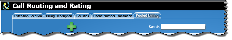 Pooled Billing Tab Overview